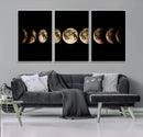 Phases of the Moon Wall Art | Canvas Print for Modern Wall by MyGreatCanvas | Canvas Wall Art Prints | Photo Prints & Wall Decor