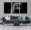 Bear Canvas Print | Wildlife Wall Art for Cabin Decor |
