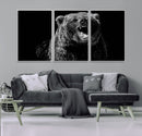 Bear Canvas Print | Wildlife Wall Art for Cabin Decor |