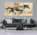 Chines Style Running Horse Western Wall Art | Farmhouse Wall