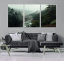 Misty Forest Wall Art | Ready to Hang and Framed | Tranquil