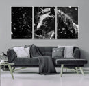 Winter Horse Wall Art | Black and White Horse Print | Ready by MyGreatCanvas | Canvas Wall Art Prints | Photo Prints & Wall Decor