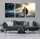 Jesus Walking Water Wall Art – Inspirational Christian