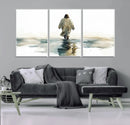 Abstract Jesus Wall Art Canvas Print, Christian Wall Art,