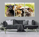 Curious Cows Farmhouse Wall Art | Ready to Hang and Framed by MyGreatCanvas | Canvas Wall Art Prints | Photo Prints & Wall Decor