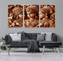 Indian Woman Statue Wall Art Canvas Print