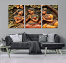 Indian Woman Statue Wall Art Canvas Print
