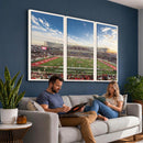 Framed Houston Cougars Football Team Print - Houston TDECU