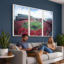 Cincinnati Bearcats Football Team Print - Nippert Stadium Wall Art Canvas Print