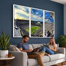Framed USF Bulls Football Team Print - Tampa Raymond James