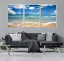 Sea View From the Beach Canvas Print