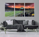 Eugene Autzen Stadium Canvas Wall Art Print – Sunset Over