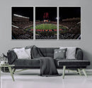 Framed Texas Tech Red Raiders Stadium Canvas, Texas Tech Red