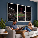 Framed Texas Tech Red Raiders Stadium Canvas, Texas Tech Red
