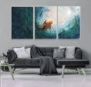 Powerful Jesus Canvas Print - Hand of Salvation,
