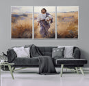 Jesus the Good Shepherd Wall Art Canvas Print - Lost Lamb