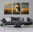 Jesus Shepherd Wall Art | Ready to Hang Triptych Canvas of