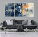 Abstract Blue Horse Wall Art Print Canvas | Horse Wall Art by MyGreatCanvas | Canvas Wall Art Prints | Photo Prints & Wall Decor