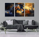 Abstract Horse Art Print - Abstract Canvas Wall Art |