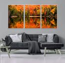 Forest Reflection Art | Autumn Forest Reflection Wall Art | by MyGreatCanvas | Canvas Wall Art Prints | Photo Prints & Wall Decor