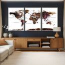 World Map Canvas Print – Detailed Map of the World Wall Art by MyGreatCanvas | Canvas Wall Art Prints | Photo Prints & Wall Decor