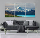 Mount Cook and Lake Pukaki Canvas Wall Art Print – Majestic by MyGreatCanvas | Canvas Wall Art Prints | Photo Prints & Wall Decor