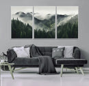 Misty Forest Canvas Print Wall Art Premium Canvas Print a