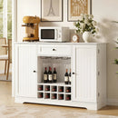 47.2 Inch Sideboard Cabinet with Wine Rack and Storage by LJGDeals