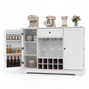 47.2 Inch Sideboard Cabinet with Wine Rack and Storage by LJGDeals