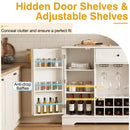 47.2 Inch Sideboard Cabinet with Wine Rack and Storage by LJGDeals
