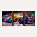 Abstract Graffiti Barbell Canvas Wall Art – Urban Fitness