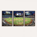 Citi Field Wall Art Print | 3-Panel New York Mets Baseball