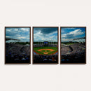 3-Panel Kauffman Stadium Wall Art Print | Large Kansas City
