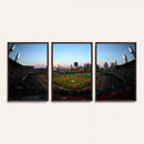 PNC Park Evening Game Triple Canvas Wall Art - Pittsburgh