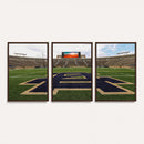 Notre Dame Stadium Giclee Canvas Print | Triptych Wall Art