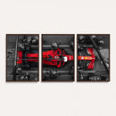 Ferrari Pit Stop Canvas Wall Art – Precision and Speed