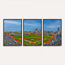 Wrigley Field Chicago Cubs Panoramic Canvas Print –