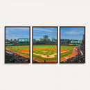 Wrigley Field Chicago Cubs Panoramic Canvas Print –