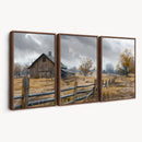 Rustic Autumn Farmhouse Wall Art Canvas Print – Serene