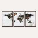 Large World Map Canvas Print – Framed Travel Map Wall Art