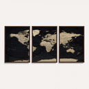 World Map Wall Art Print – Detailed Map of the World Wall