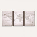 World Map Canvas Print – Detailed Map of the World Wall Art
