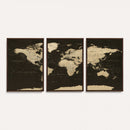 World Map Canvas Print – Framed World Map Wall Art for