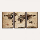 World Map Wall Art Canvas Print