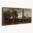 Adolf Dressler Landscape of the Oder River Wall Art Canvas