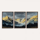 Abstract Mountain Wall Art Canvas Print Modern Landscape Painting Print