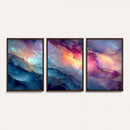 Colorful Abstract Canvas Wall Art Print, Vibrant Popup Color Art Print