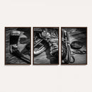 Old Pair of Mens Skates Wall Art Canvas, Men Skates Wall Art