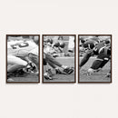 American Football Player Wall Art Canvas Print
