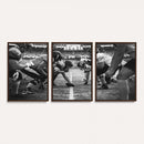 American Football Wall Art Canvas Print Framed Stadium Sport